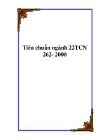 Tài liệu Tiêu chuẩn ngành 22TCN 262- 2000 doc