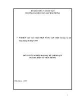 NGHIÊN cứu các GIẢI PHÁP NÂNG cấp và mở RỘNG MẠNG GSM 