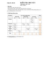 Bài giảng KT HKI SINH 9 MT Đ ÁN