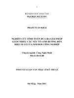 Nghiên cứu tính toán đưa ra giải pháp giảm thiểu các yếu tố ảnh hưởng đến hiệu suất của nồi hơi công nghiệp 