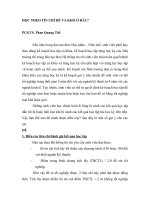 Tài liệu HỌC THEO TÍN CHỈ DỄ VÀ KHÓ Ở ĐÂU pdf