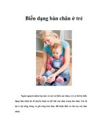 Tài liệu Biến dạng bàn chân ở trẻ docx