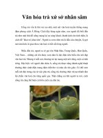 Tài liệu Văn hóa trà xứ sở nhân sâm doc
