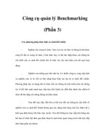 Tài liệu Công cụ quản lý Benchmarking (Phần 3) pptx