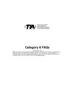 Tài liệu Cabling Standard - TIA - Cat 6 FAQ docx