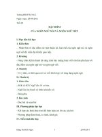 Đặc điểm ngôn ngữ nói và ngôn ngữ viết lớp 10