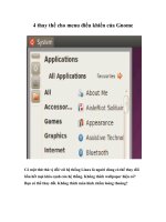 Tài liệu 4 thay thế cho menu điều khiển của Gnome docx