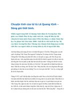 Bài soạn D:chuyện tình của tử tù lê quang vịnh.doc