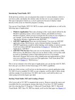 Tài liệu Introducing Visual Studio .NET pptx
