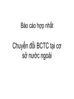 Tài liệu Báo cáo hợp nhất: Chuyển đổi BCTC tại cơ sở nước ngoài pdf