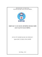 Thiết kế và xây dựng mô hình chỉ báo thời gian tại nút giao thông 