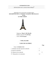 La description de la maison vauquer chez balzac dans le père goriot 