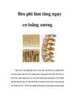 Tài liệu Béo phì làm tăng nguy cơ loãng xương pdf