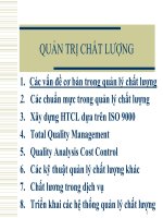 Tài liệu Giáo trình Quản trị chất lượng_ Chương 1 pdf