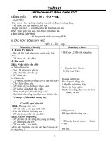 Bài soạn TUẦN 21 (KNS) HA QT
