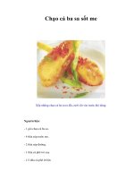Tài liệu Chạo cá ba sa sốt me docx