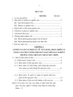 Những giải pháp xây dựng và phát triển đội ngũ giáo viên dạy nghề ở trường công nhân kĩ thuật quy nhơn trong giai đoạn hiện nay 