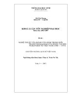 Nghệ thuật vừa đánh vừa đàm trong đấu tranh ngoại giao của đảng tại hội nghị paris về việt nam (1968   1973) 