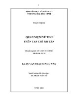 Quan niệm về thơ trên tạp chí tri tân luận văn thạc sỹ ngữ văn 