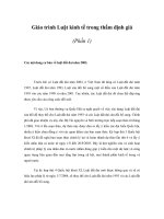 Tài liệu Giáo trình Luật kinh tế trong thẩm định giá (Phần 1) pdf