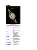 Tài liệu Sao Thổ ppt