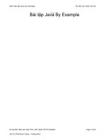 Bài tập Java By Example