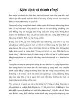 Tài liệu Kiên định và thành công! ppt