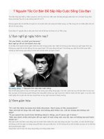 7 Nguyên Tắc Cơ Bản Để Sắp Xếp Cuộc Sống Của Bạn