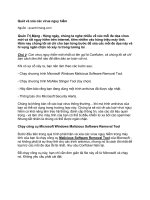 Tài liệu Quét và xóa các virus nguy hiểm ppt