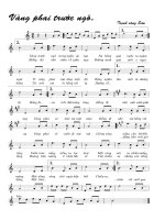 Tài liệu Bài hát vàng phai trước ngõ - Trịnh Công Sơn (lời bài hát có nốt) doc