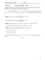 Tài liệu Đề thi và đáp án môn Toán cao cấp ppt