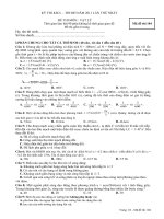 Bài giảng ĐỀ THI NỘP SỞ