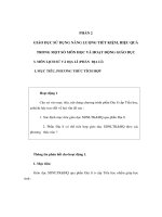 Tài liệu PHẦN 2 - GIÁO DỤC SỬ DỤNG NĂNG LƯỢNG TIẾT KIỆM, HIỆU QUẢ TRONG MỘT SỐ MÔN HỌC VÀ HOẠT ĐỘNG GIÁO DỤC - MÔN LỊCH SỬ VÀ ĐỊA LÍ (PHẦN ĐỊA LÍ) doc