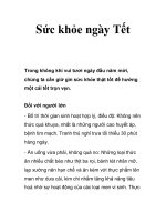 Tài liệu Sức khỏe ngày Tết doc