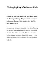 Tài liệu Những loại hạt tốt cho sức khỏe pdf