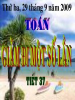 Bài giảng Toán Tiết 37