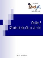 Kế toán tài sản đầu tư tài chính