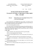 Tài liệu KẾ HOẠCH HỖ TRỢ DOANH NGHIỆP ỨNG DỤNG CNTT PHỤC VỤ HỘI NHẬP VÀ PHÁT TRIỂN pdf