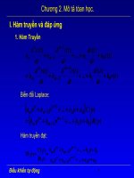 Tài liệu Chương 2: Mô tả toán học docx