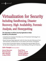 Tài liệu Virtualization for Security ppt