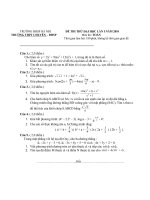 Tài liệu Thi thử ĐH môn Toán (SPHNI) pdf