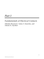 Fundamentals of electrical contacts 