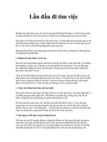 Tài liệu Lần đầu đi tìm việc ppt