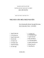 Thực tập tại nhà máy Cốc Hóa Thái Nguyên