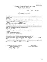 Tài liệu BM.TBXH.16.- Bản khai hoạt động cách mạng bị địch bắt tù đày pptx