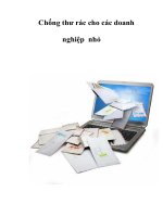 Tài liệu Chống thư rác cho các doanh nghiệp nhỏ doc
