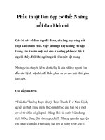 Tài liệu Phẫu thuật làm đẹp cơ thể: Những nỗi đau khó nói ppt