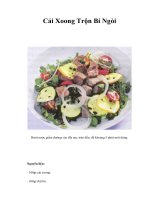 Tài liệu Cải Xoong Trộn Bí Ngòi ppt