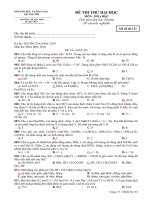 Tài liệu Đáp án và đề thi thử ĐH môn Hóa_THPT chuyên Lê Quý Đôn Quảng Trị (M132) docx