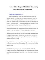 Tài liệu Lưu ý khi sử dụng chất kích thích tăng trưởng trong sản xuất rau muống nước ppt